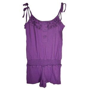 ORageous by Academy Girls (XS) 6/7 Solid One Piece Romper Bright Violet New
